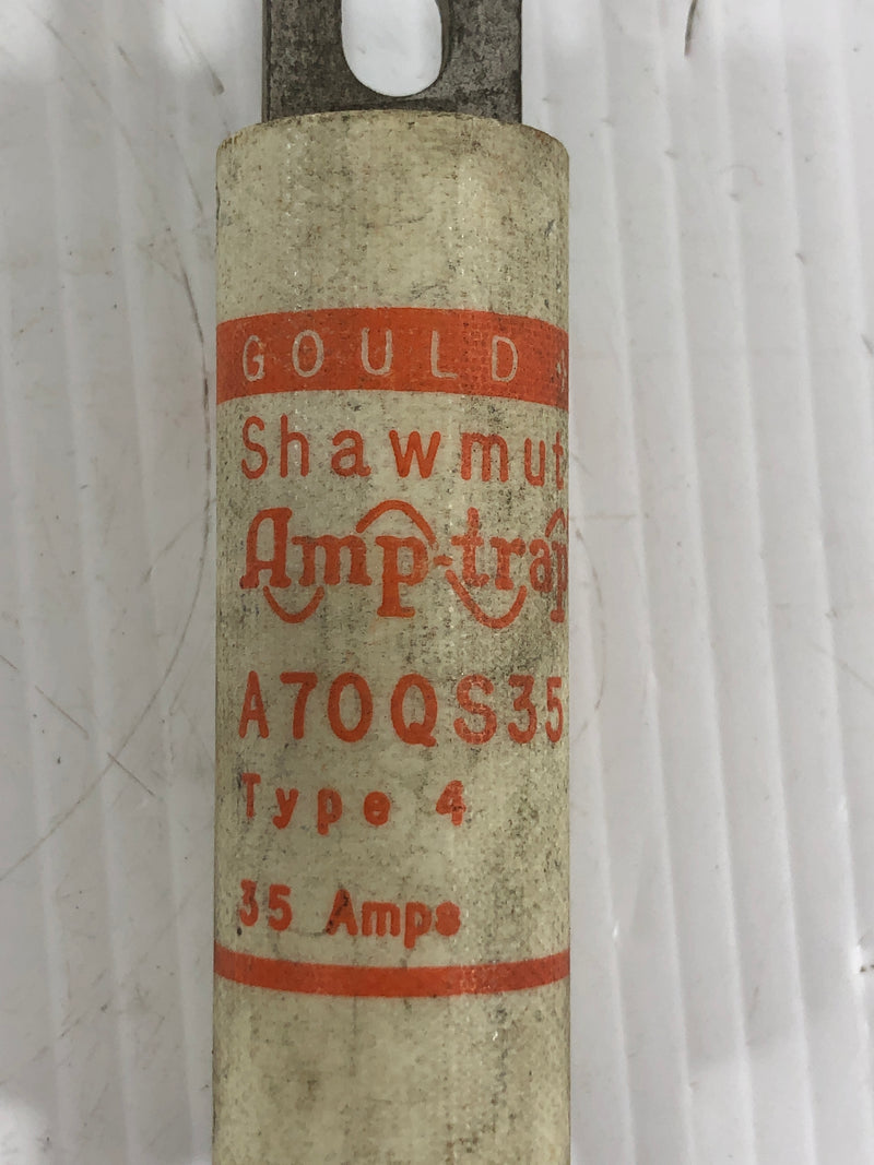 Gould Shawmut Amp-Trap A70QS35 Type 4 Fuse 35 Amps