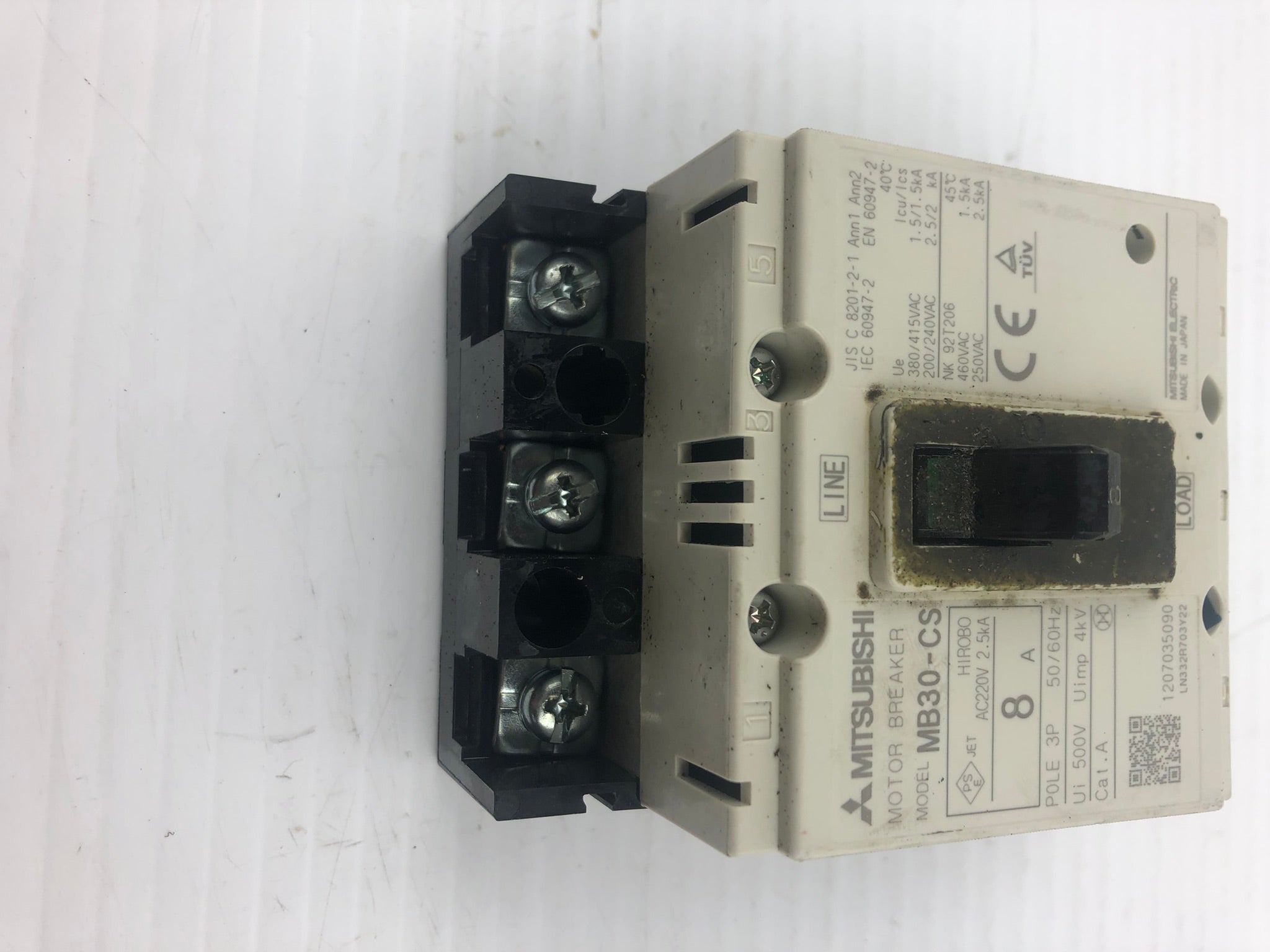 Mitsubishi MB-30-CS Motor Breaker 3 Pole 50/60 Hz 500V