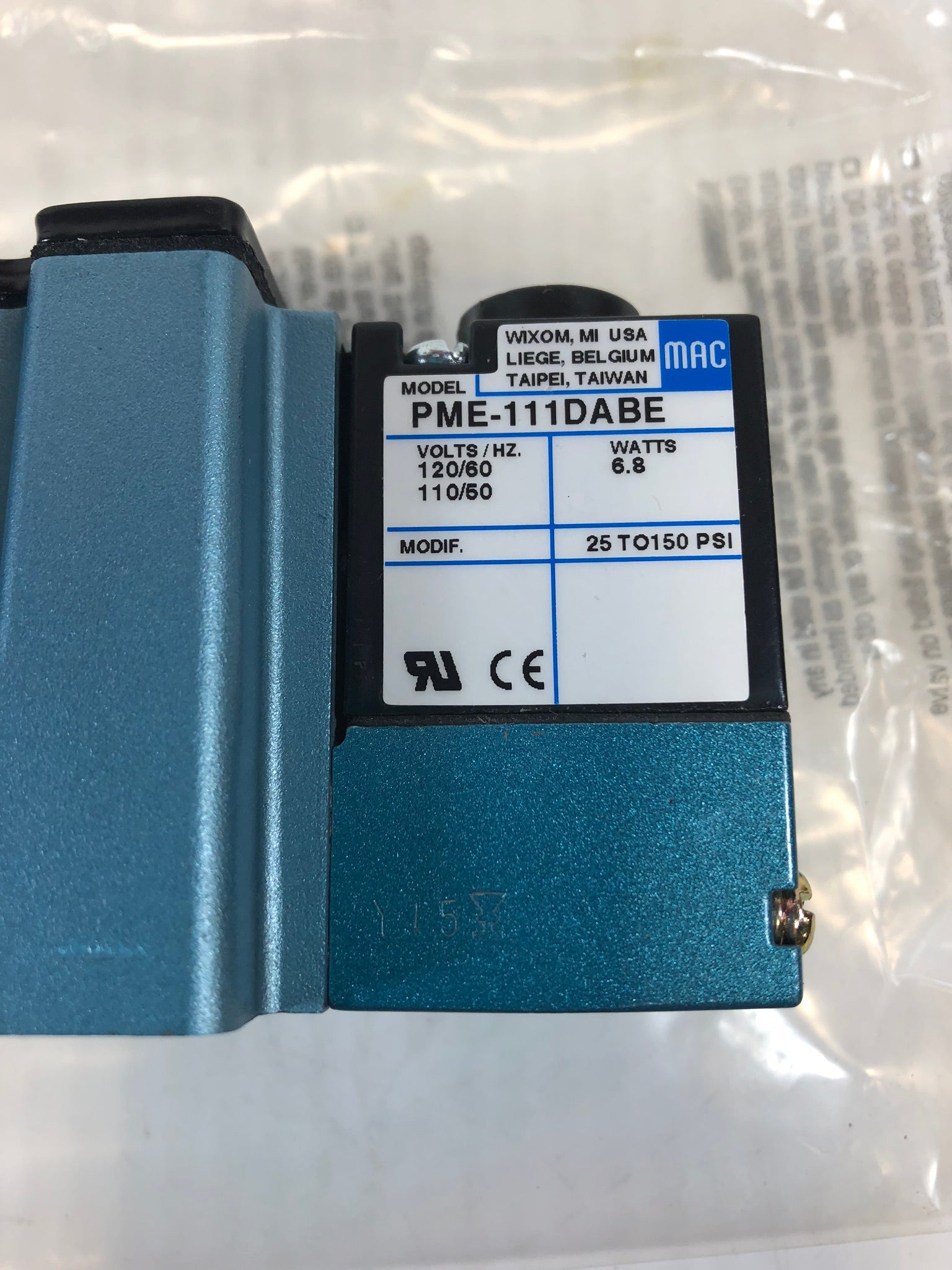 MAC 6241C-000-PM-111DA Solenoid Valve with PME-111DABE