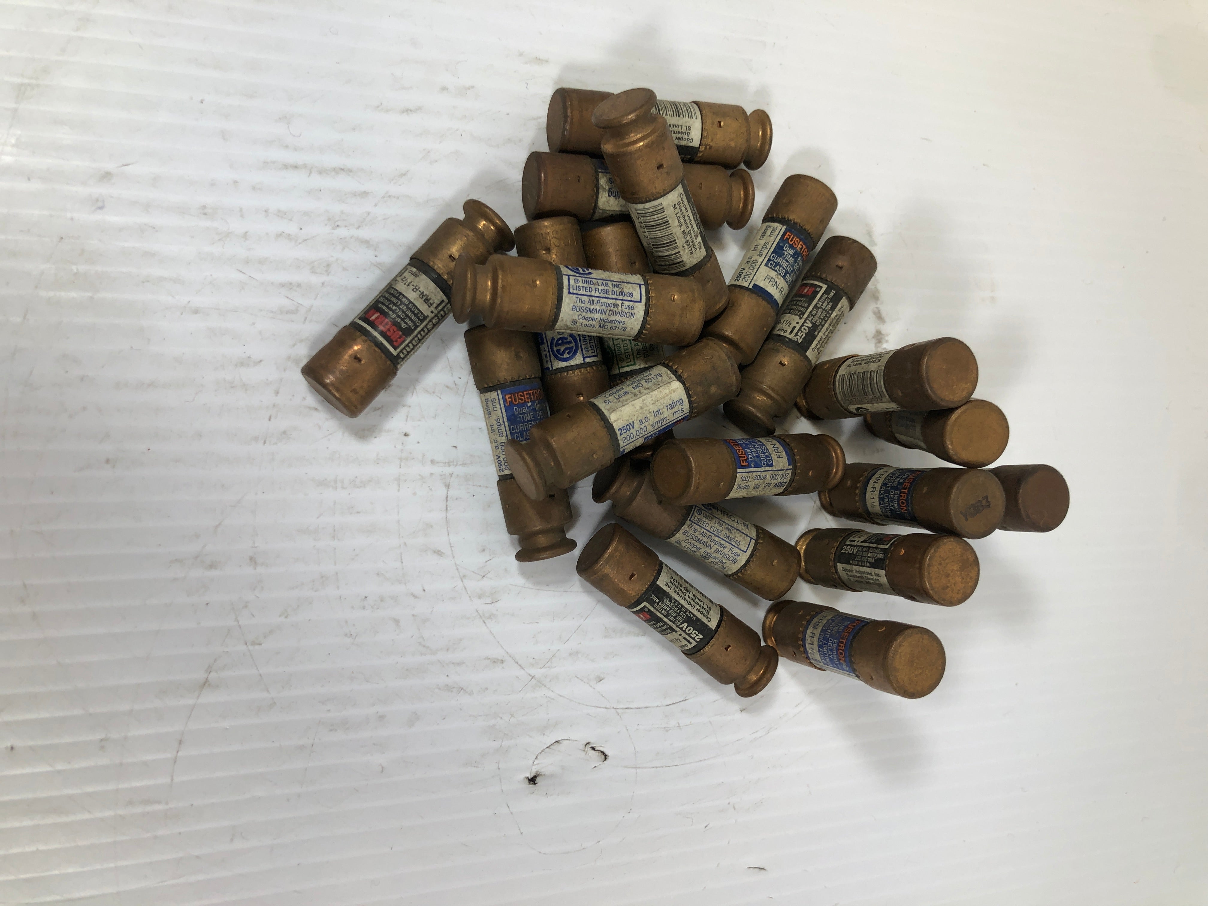 Buss Fusetron FRN-1-1-1/2 Fuse - Lot of 20