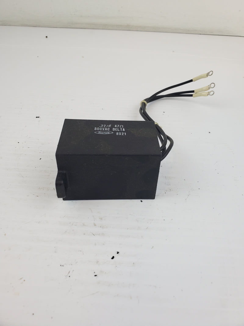 Marcon 7Y09 500VAC Delta .22uF 47 Ohm Capacitor