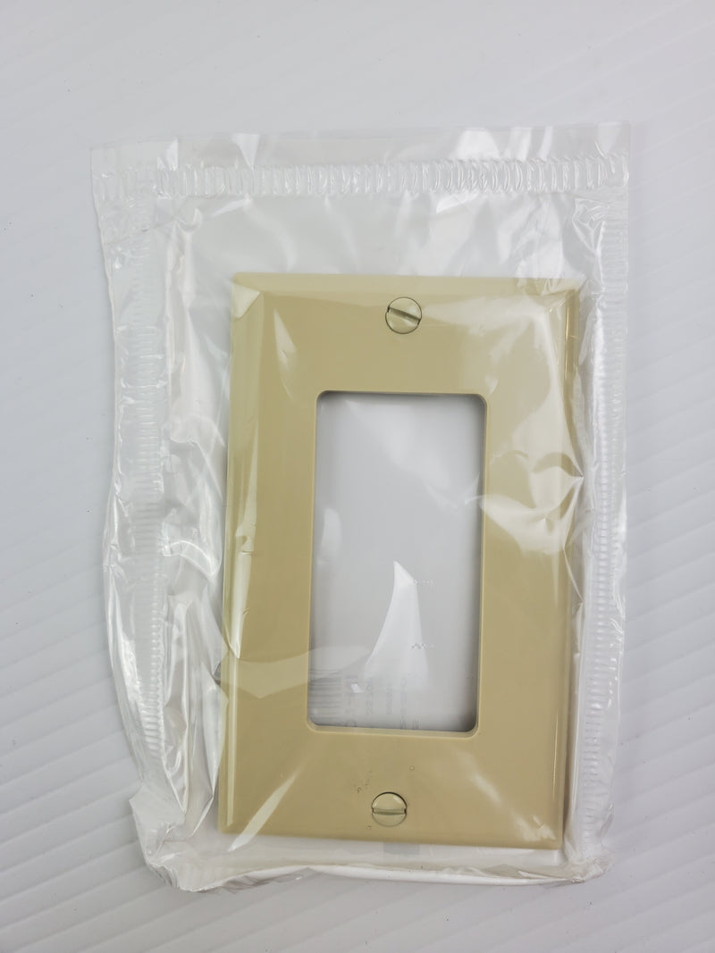 Leviton Almond 122-80401-NW Standard Thermoplastic Wallplate 1 Gang (Lot of 11)