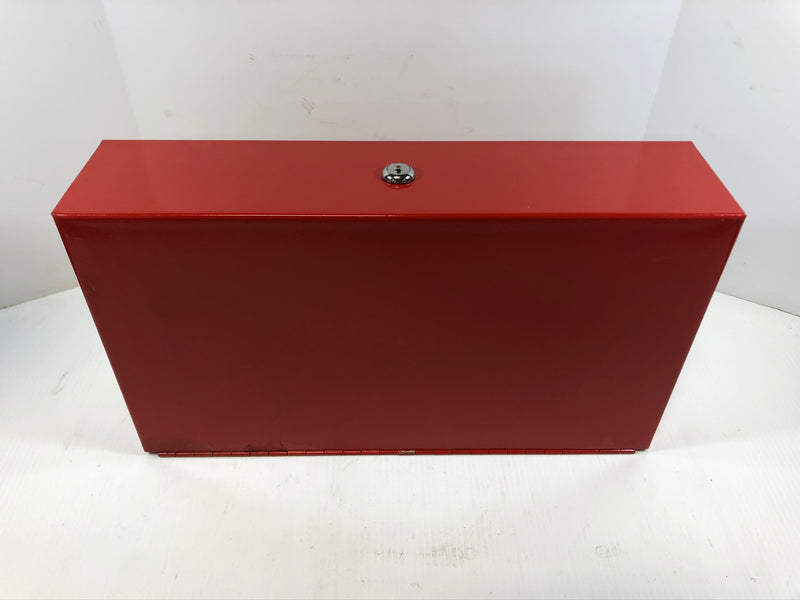 Tool Holder Lock Box 28 Tools Red with Keys Locking Screwdriver Service Cart Box