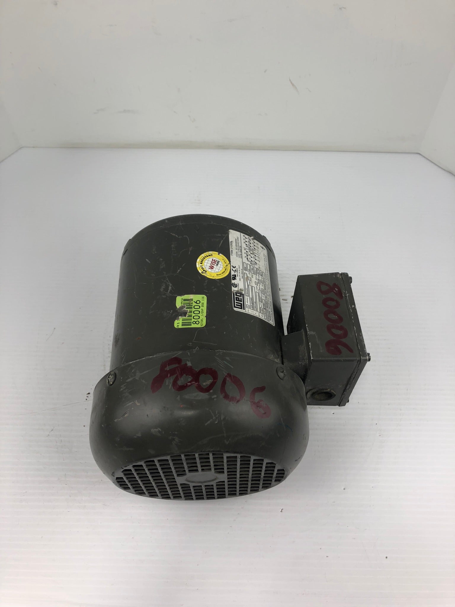 WEG 5012ES3EB56 General Purpose Motor 3 PH 0.5 HP 1160 RPM B56