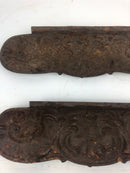 Antique Foster Stoves and Ranges Cast Iron 17" Decorative Panel (Lot of 2)