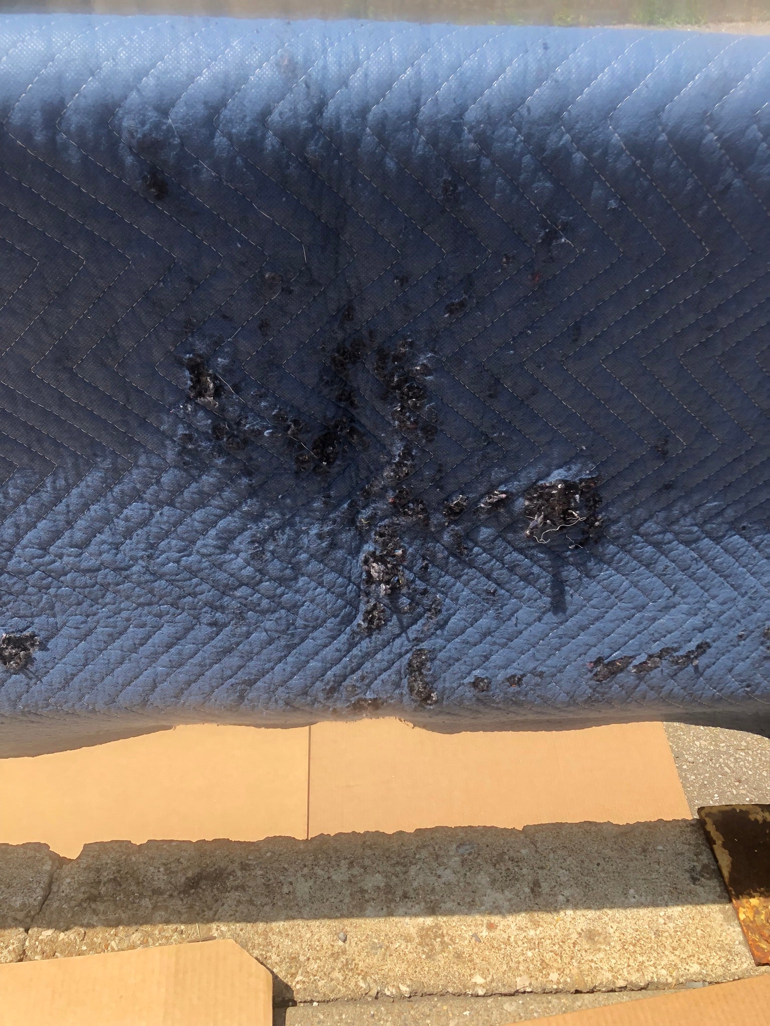 Moving Blanket ~ 69" x 77" Blue Heavy Duty Shipping Packing Furniture