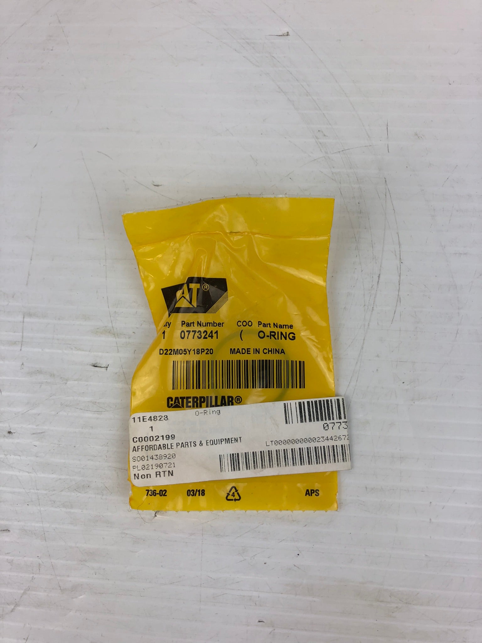 CAT 077-3241 O Ring Caterpillar 0773241 - 525B 525C 525D 535B 535C 535D 545 545C