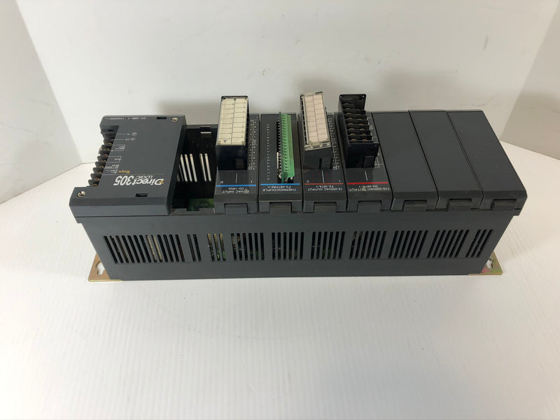 Automation Direct D3-08B-1 8 Slot PLC Rack with I/O Modules and Thermocouple