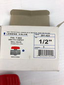 Legend Valve 201-423 1/2" Ball Valve FIG T-602 Grey PVC Compact