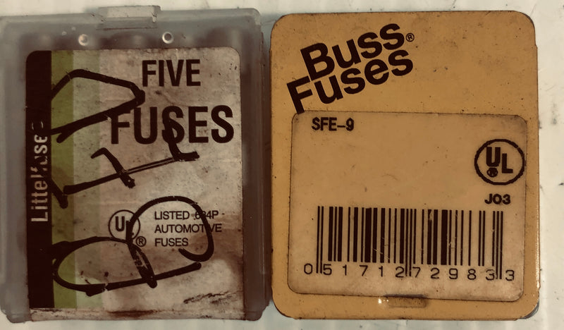 Buss and Littelfuse SFE-9 Fuse Lot of 13