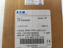 Eaton CE15AN4AB Electrical Contactor 120V