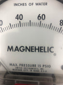 Magnehelic 2100 Water Gauge 15 PSIG W3OV RB 0-100