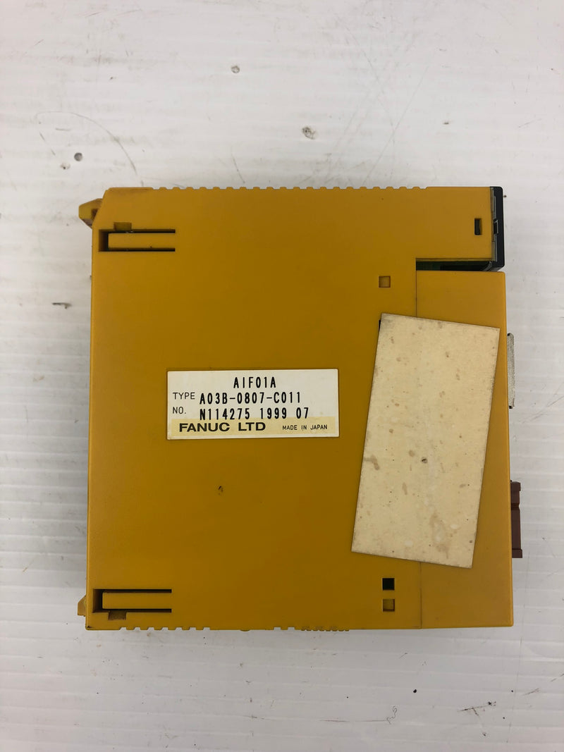 Fanuc A03B-0807-C011 Interface Module AIF01A Date 1999-07