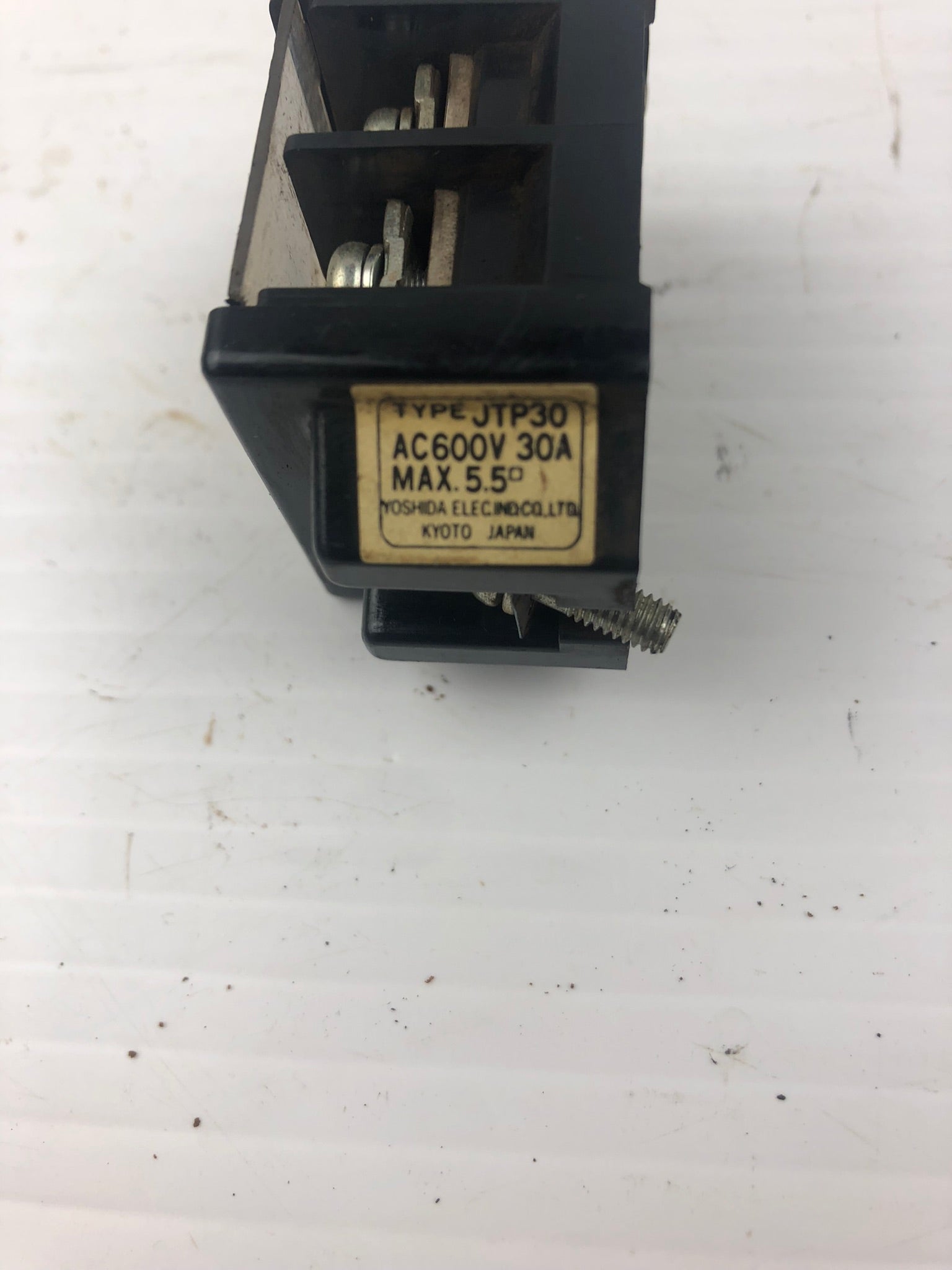 Yoshida JTP30 Terminal Block AC600V 30A Max 5.5 with Covers