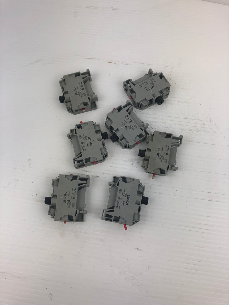 WAGO 282-124 Fusible Terminal Block ( Lot of 7 )