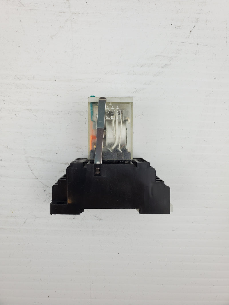 Dayton 5YR29 Relay With Block HJ4-SFD-S 24VDC 5A 250VAC