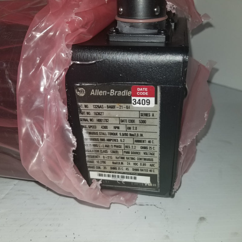 Allen-Bradley 1326AS-B460F-21-K4 3-3/4HP Servo Motor Remanufactured