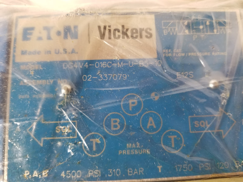 Eaton Vickers DG4V4-016C-M-U-B5-10 Hydraulic Valve