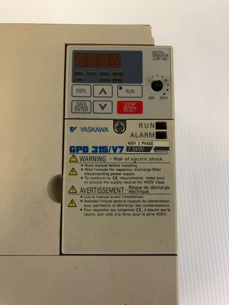 Yaskawa GPD 315/V7 CIMR-V7AM47P5 7.5kW AC Drive