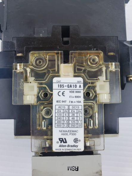 Allen-Bradley 100-A45NC*3 Series C Contactor Contact Block & Auxiliary Contact