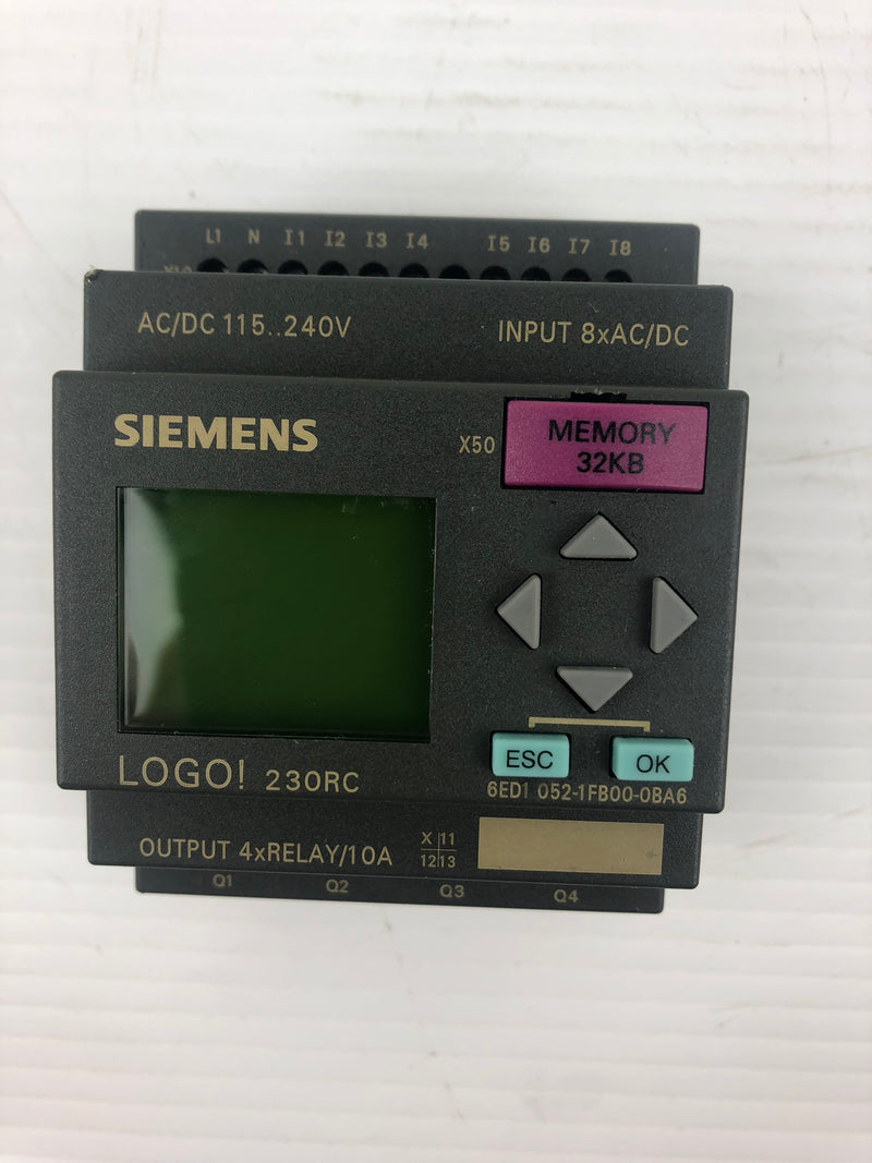 Siemens LOGO! 230RC Input Output Relay PLC Module 240V