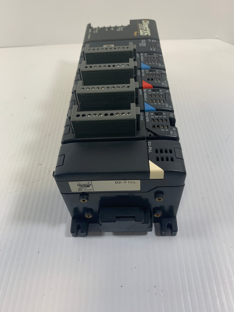 Koyo Direct Logic 205 PLC Rack D2-06B-1 Automation Direct DL320 CPU