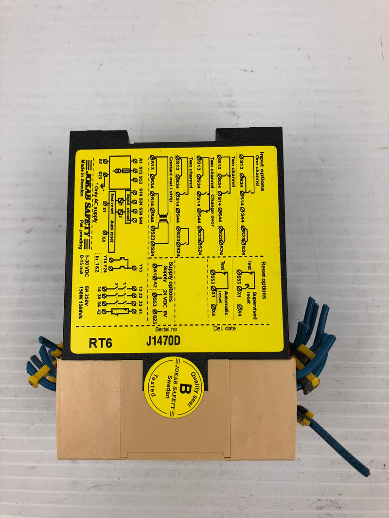 Jakob Safety RT6 J1470D Safety Relay