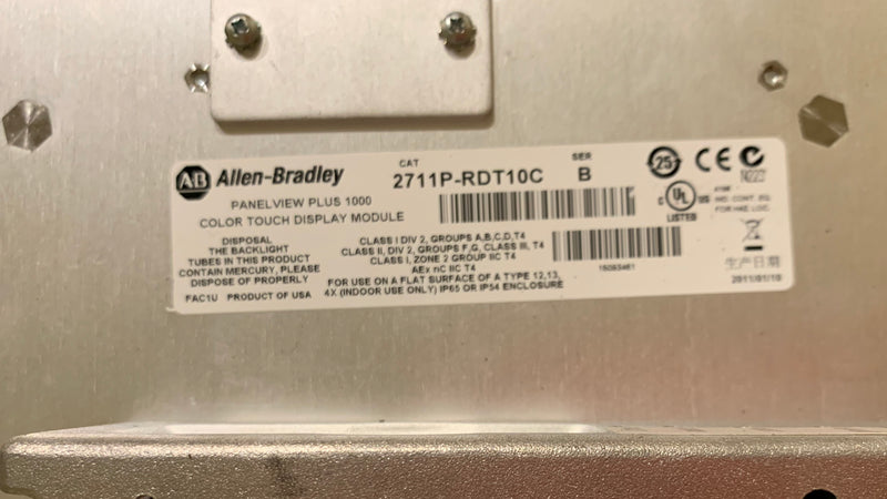 Allen Bradley PanelView Plus 1000 2711P-RP2 Series G