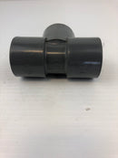 CABOT SCH-80 Threaded Straight T Socket Connect 1" PVC Gray