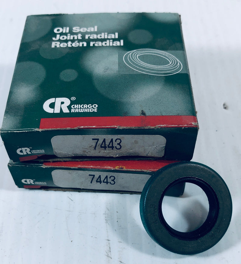 CR Chicago Rawhide Oil Seal 7443 (Lot of 2)