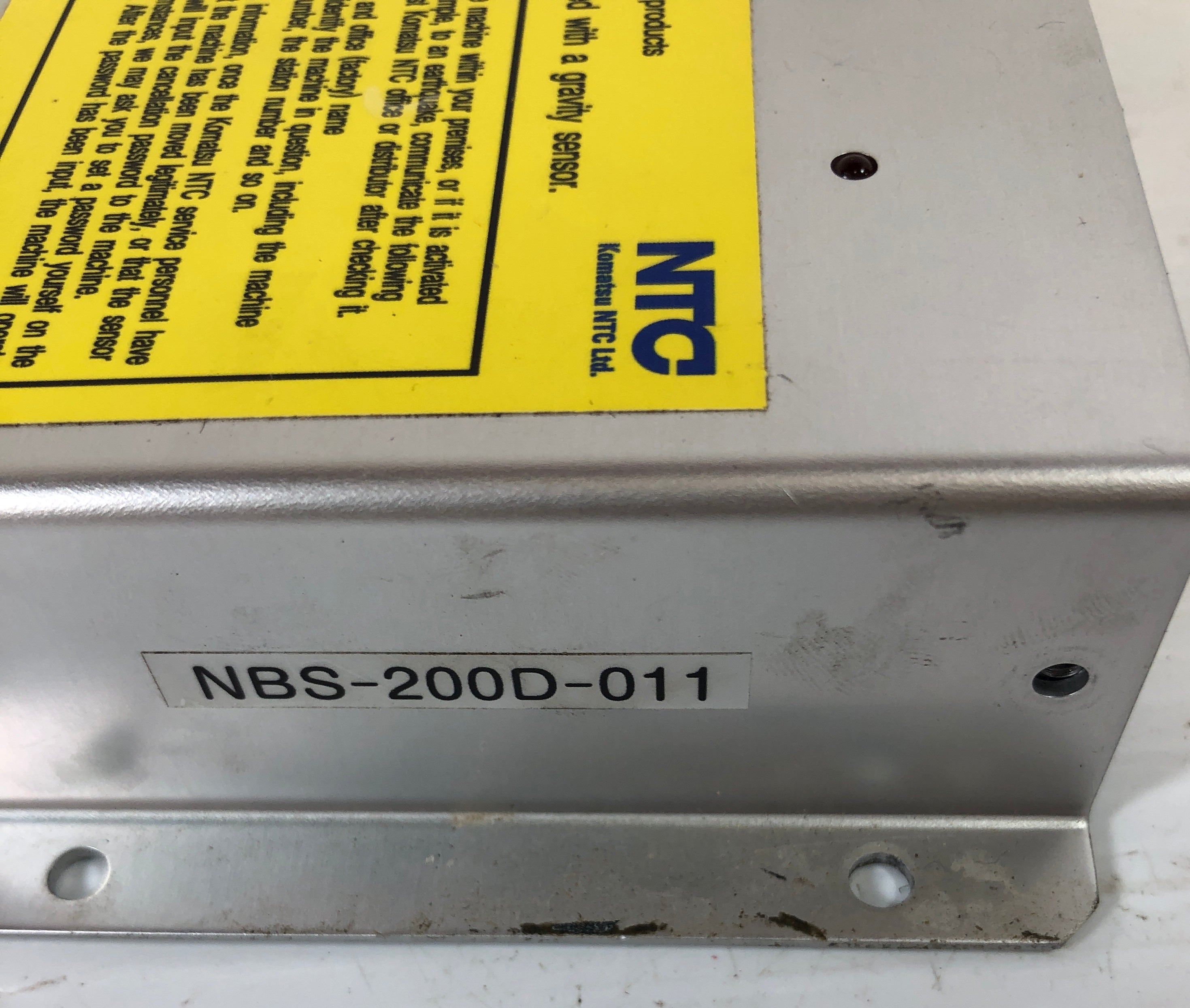 Komatsu NTC NBS-200D-011 Control Board 10NA0103