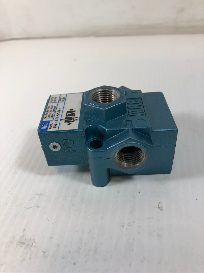 MAC 55B-12-PI-871JM Solenoid Valve CLSF 150 PSI