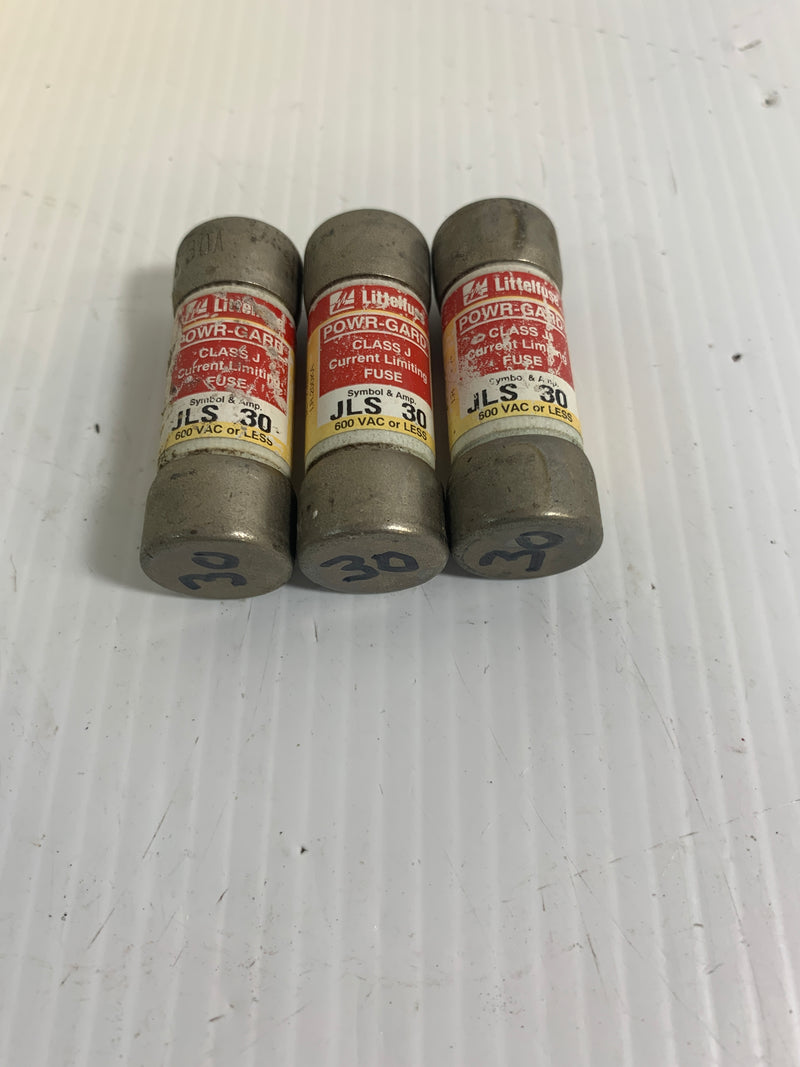 Lot of 3 Littlefuse Current Limiting Fuse JLS 30 600 VAC