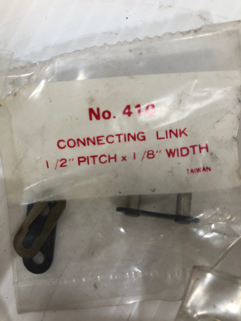 Connecting Link 1/2" Pitch x 1/8" Width Number 410 Lot of 15