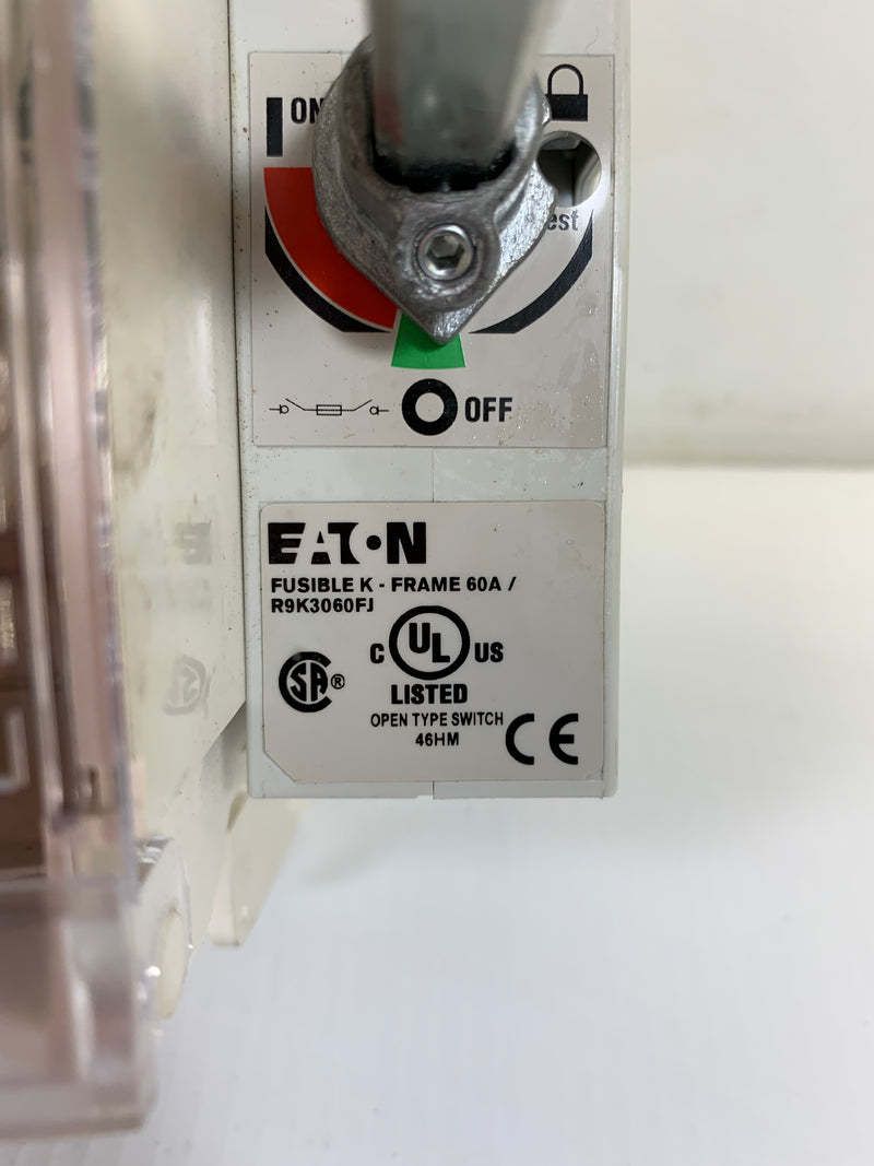 Eaton Fusible K Open Type Switch R9K3060FJ 60 A