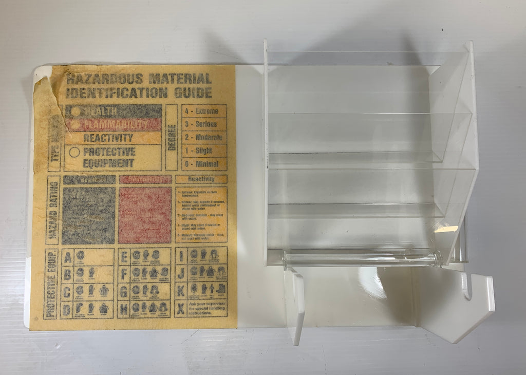 Metal Rack Identification Hazardous Material Identification Guide Rack