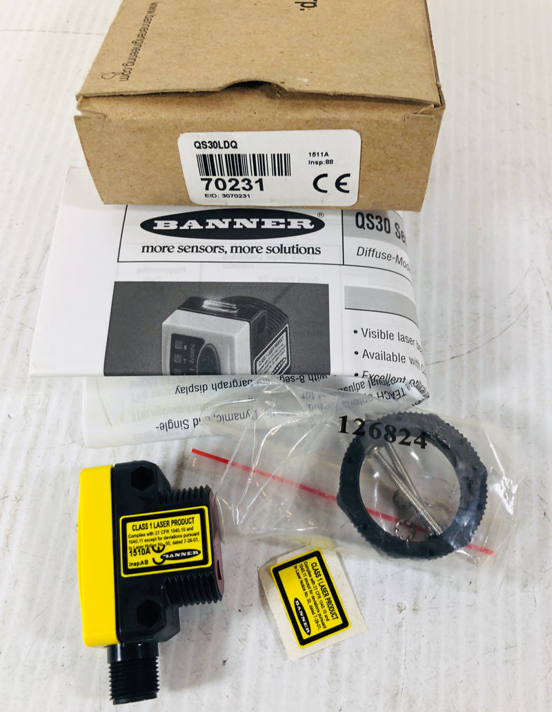 Banner QS30LDQ Laser Proximity Sensor 70231