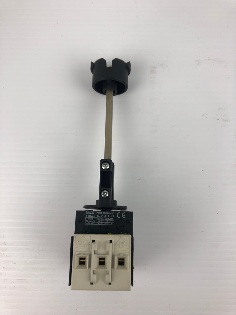 BACO 172100 Disconnect Switch Black IEC 60947-3