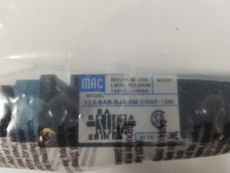 MAC 92B-BAB-BJA-DM-DDAP-1DM Solenoid Pneumatic Valve