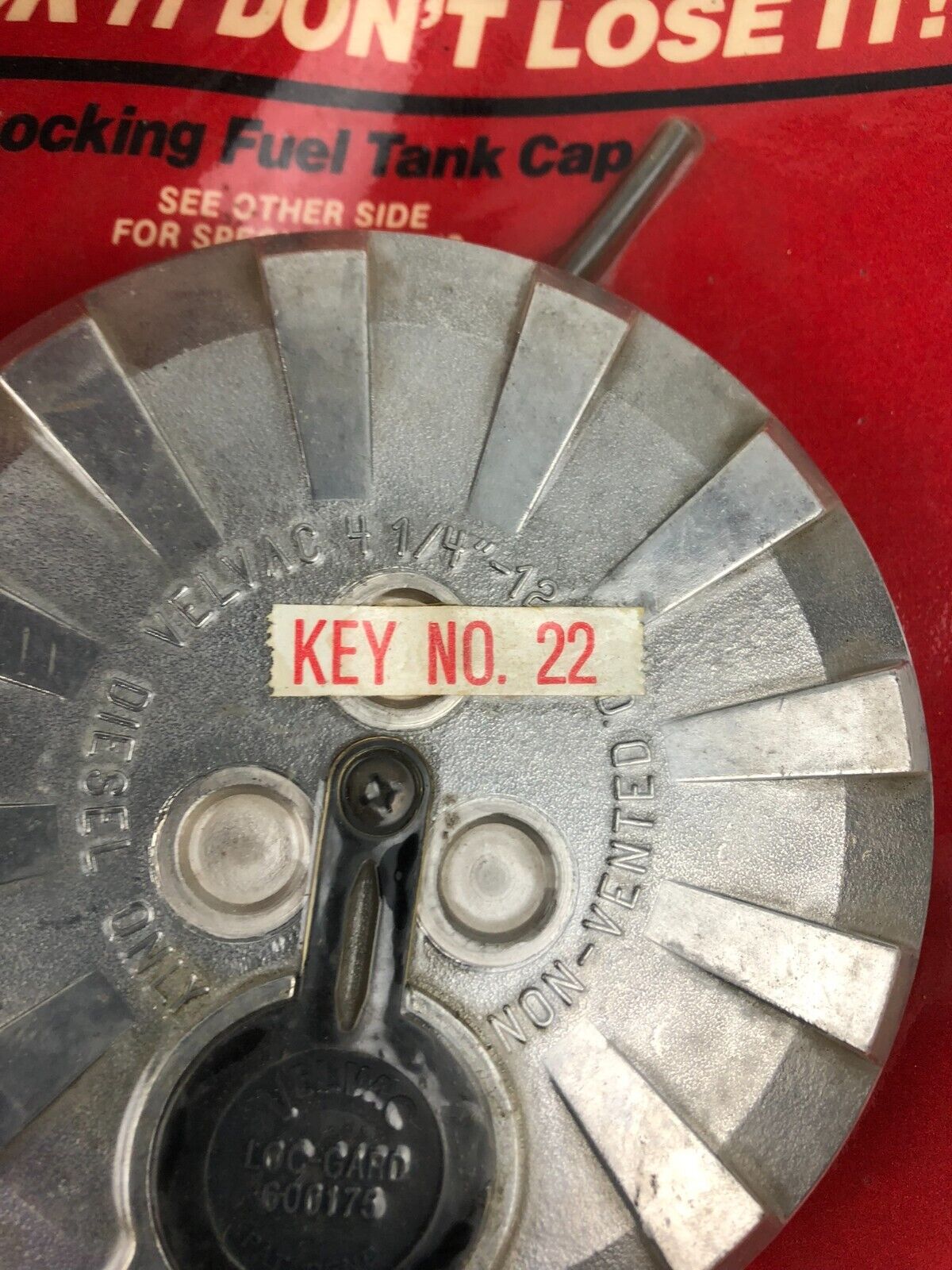 Velvac 600171-6 Locking Gas Cap Key #22