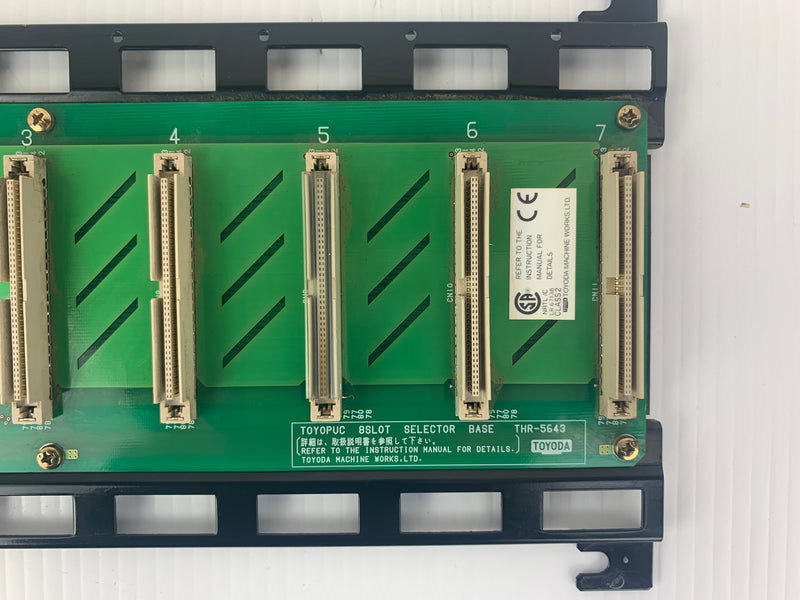 Toyopuc 8 Slot Selector Base THR-5643 Circuit Board