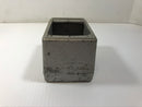 Crouse Hinds FD1 Single Gang Cast Device Outlet Electrical Junction Box 1/2"