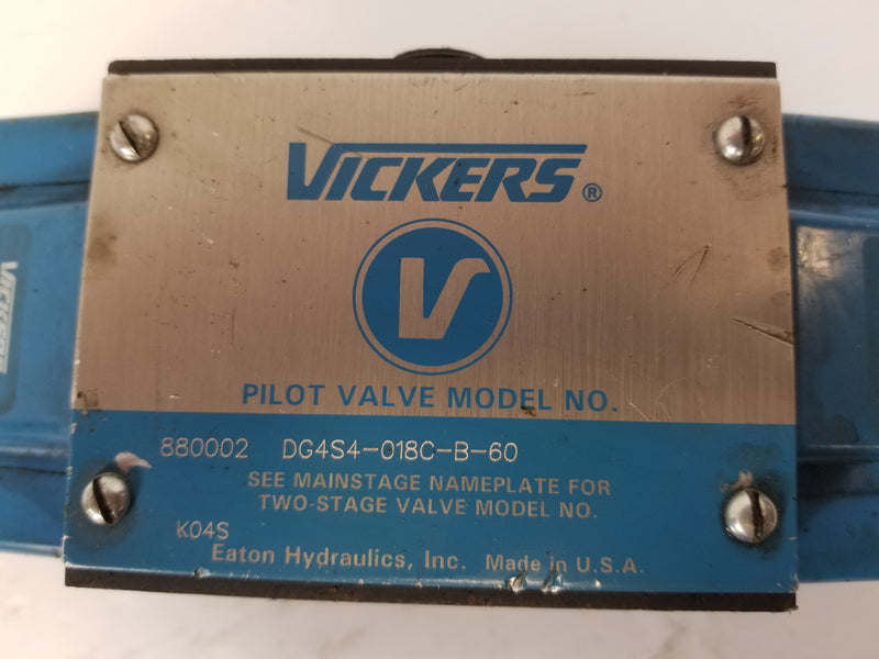 Vickers DG4S4-018C-B-60 Hydraulic Pilot Valve
