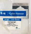 Eaton Cutler-Hammer 10250TS36STAMP Legend Plate Square Black "OFF - ROBOT - ON"