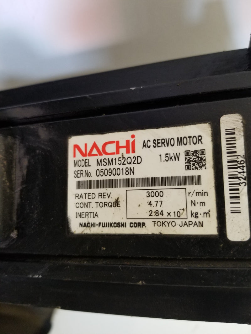 Nachi MSM152Q2D 1.5kW AC Servo Motor