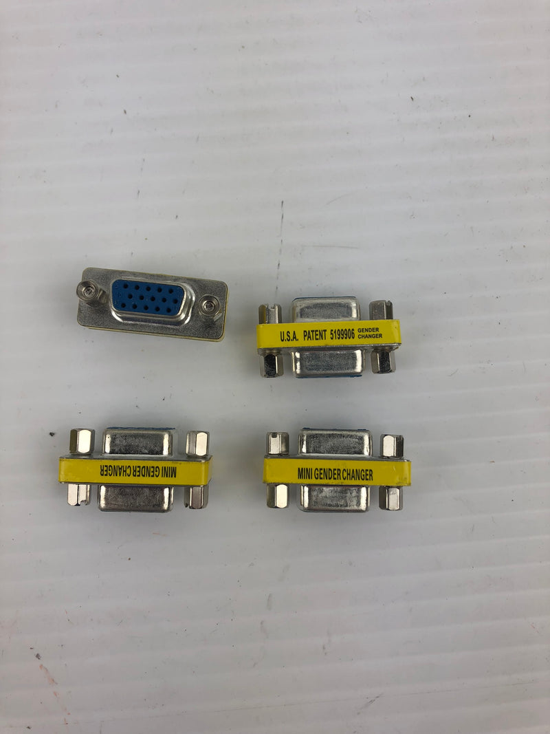 Mini Gender Changer 5199906 Mini Gender Changer Adapter Connector - Lot of 4