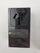 Leviton 5050 Black 3-Pole 3-Wire Non Grounding Power Outlet 50A-125-250V