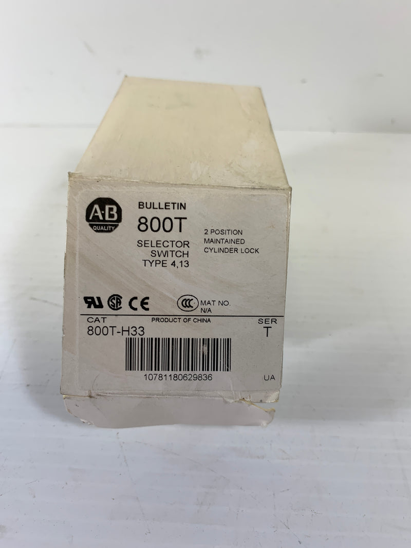 Allen Bradley 800T-H33 Selector Switch