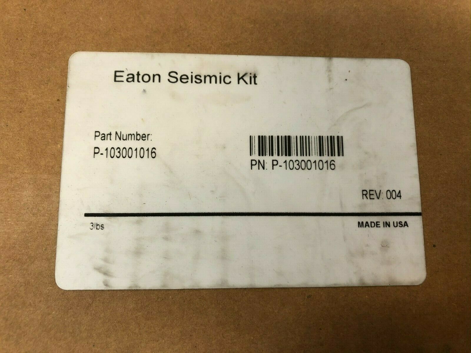 Eaton 103001016 Seismic Kit