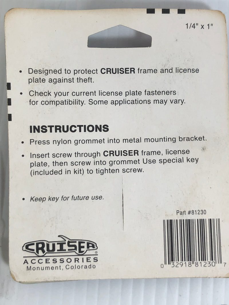 Cruiser Accessories 81230 Rust Proof Locking Fasteners Standard Lot of 10